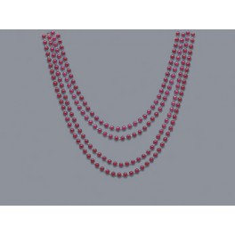 4 32'' BURGUNDY BEADS