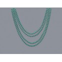 4 32'' GREEN METALLIC BEADS