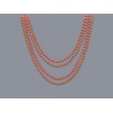 4 32'' ORANGE METALLIC BEADS