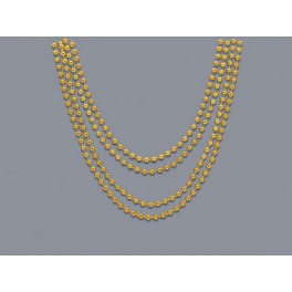 4 32'' GOLD METALLIC BEADS