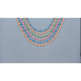 6 32'' CRYSTAL BEADS - ASST.