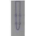 36'' PURPLE BASKETBALL BEAD NE