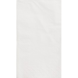 20 BRIGHT WHITE GUEST NAPKINS