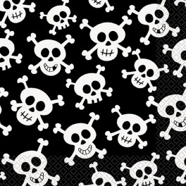 16 SKULLS LUNCH NAPKINS