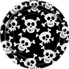 8 SKULLS 7" PLATES
