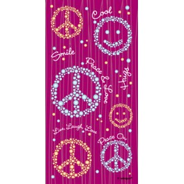 4 PEACE SLIM STICKER SHEETS