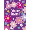 8 BIRTHDAY BLOSSOM INVITATIONS