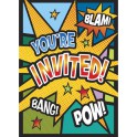 8 BIRTHDAY BLAST INVITATIONS