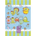 8 EEK MONSTERS INVITATIONS