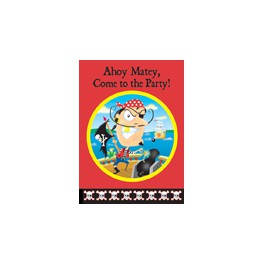 8 GOLD TOOTH PIRATE INVITATION