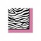 zebra passion dessert napkin