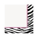 zebra passion luncheon napkin