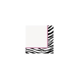 zebra passion luncheon napkin