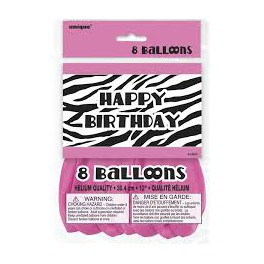 zebra passion 12 inch latex balloons