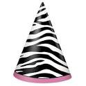 zebra passion party hat