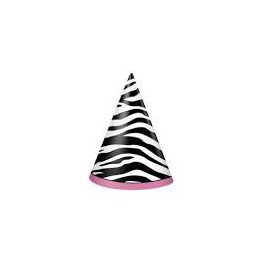 zebra passion party hat