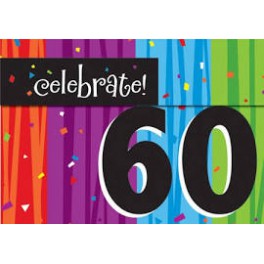 60th milestone invites