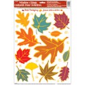 FALL LEAVES WINDOW CLINGS ASST