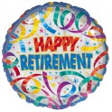 Retirement streamers 18 inch mylar 