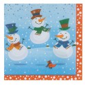 20 SNOWMAN GLEE LUNCH NAPKINS