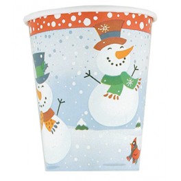 14 SNOWMAN GLEE 9OZ. CUPS