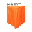 Orange Table Skirt