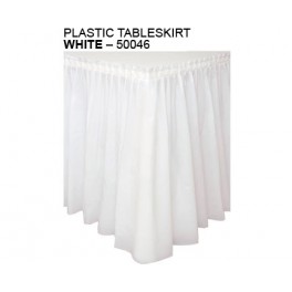 White Table Skirt