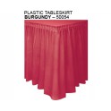 Burgandy Table Skirt