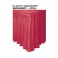 Burgandy Table Skirt