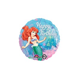 Little Mermaid  Happy Birthday 18" mylar