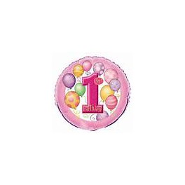 First Birthday Balloons 18" mylar