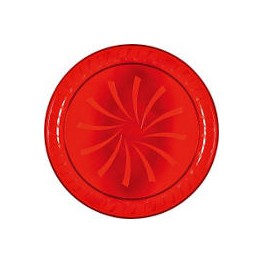 Red Plastic Platter