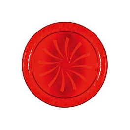 Red Plastic Platter
