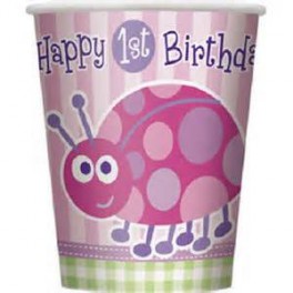 Ladybug First Birthday cups