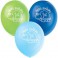 Turtle First Birthday 12" latex balloons