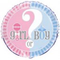 Gender Reveal 18" mylar