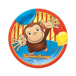 Curious George 9" Luncheon Plates