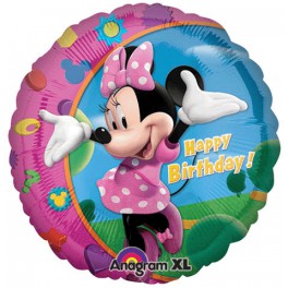 Minnie Mouse 18" Happy Birthday Mylar