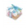 6 FAVOR BOX W/ BLUE BABY PINS