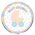 18'' BLK BBY CARRIAGE FOIL BLN