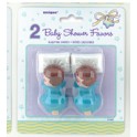 2 SLEEPING BABIES 2.5'' BLUE