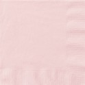 20 PASTEL PINK BEVERAGE NAPKIN