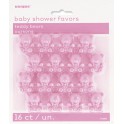 16 TEDDY BEAR FAVORS-PINK