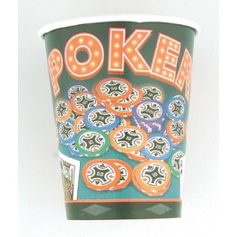 8 POKER 9 OZ. CUPS
