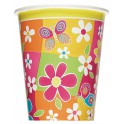8 COLOR-ME-FLOWERS 9 OZ CUPS
