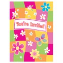 8 COLOR ME FLOWER INVITATIONS
