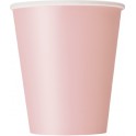 8 PASTEL PINK 9 OZ CUPS
