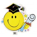 GRAD SMILEY CUTOUT 17.5''