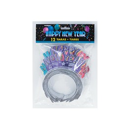 12 NEW YEAR'S GLITTER TIARAS