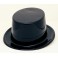 PLASTIC TOP HAT BLACK BULK